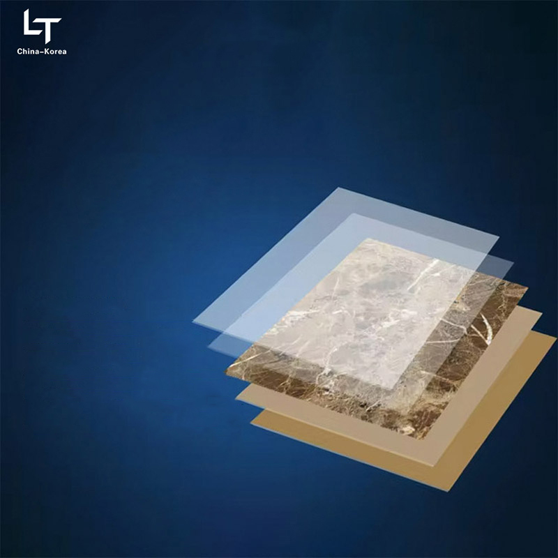 Hindi tinatablan ng tubig 1220×2440mm 3mm PVC UV Board para sa Interior Wall panel Dekorasyon na may High Gloss Finish para sa House Office Design Decor