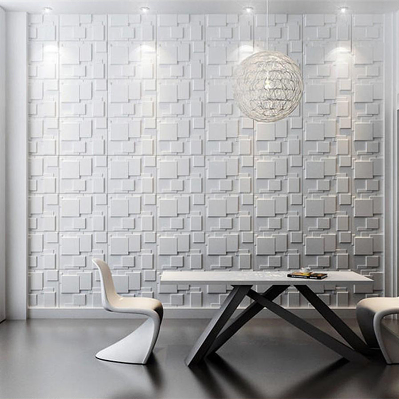 Mga Pared 3d Wall Panels Wallpaper Wall Coatings para sa Dekorasyon ng Bahay Indoor Panel De Pvc Modern Geometric Villa