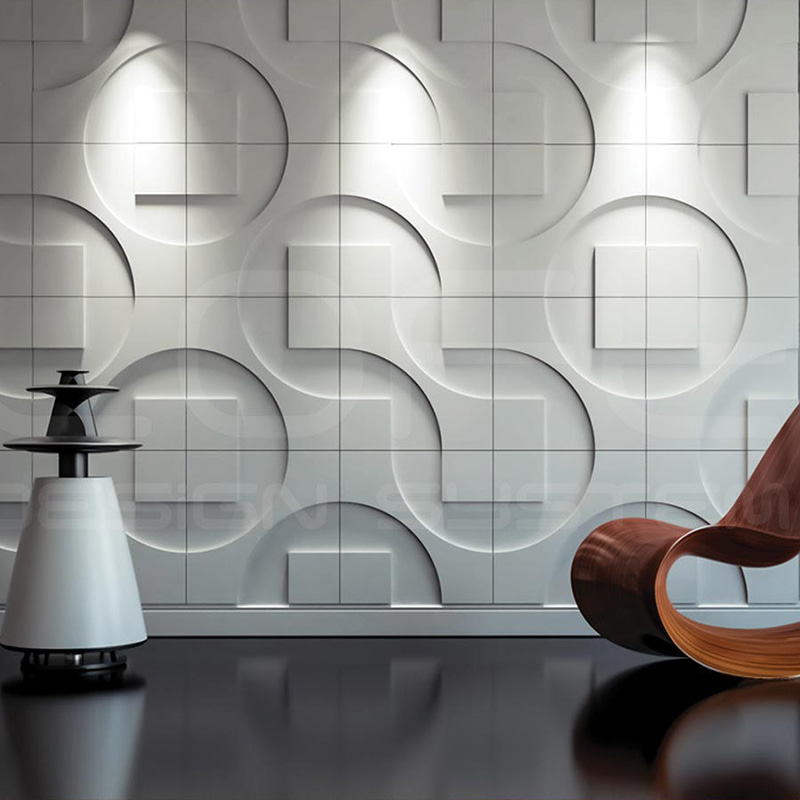 Mga Pared 3d Wall Panels Wallpaper Wall Coatings para sa Dekorasyon ng Bahay Indoor Panel De Pvc Modern Geometric Villa