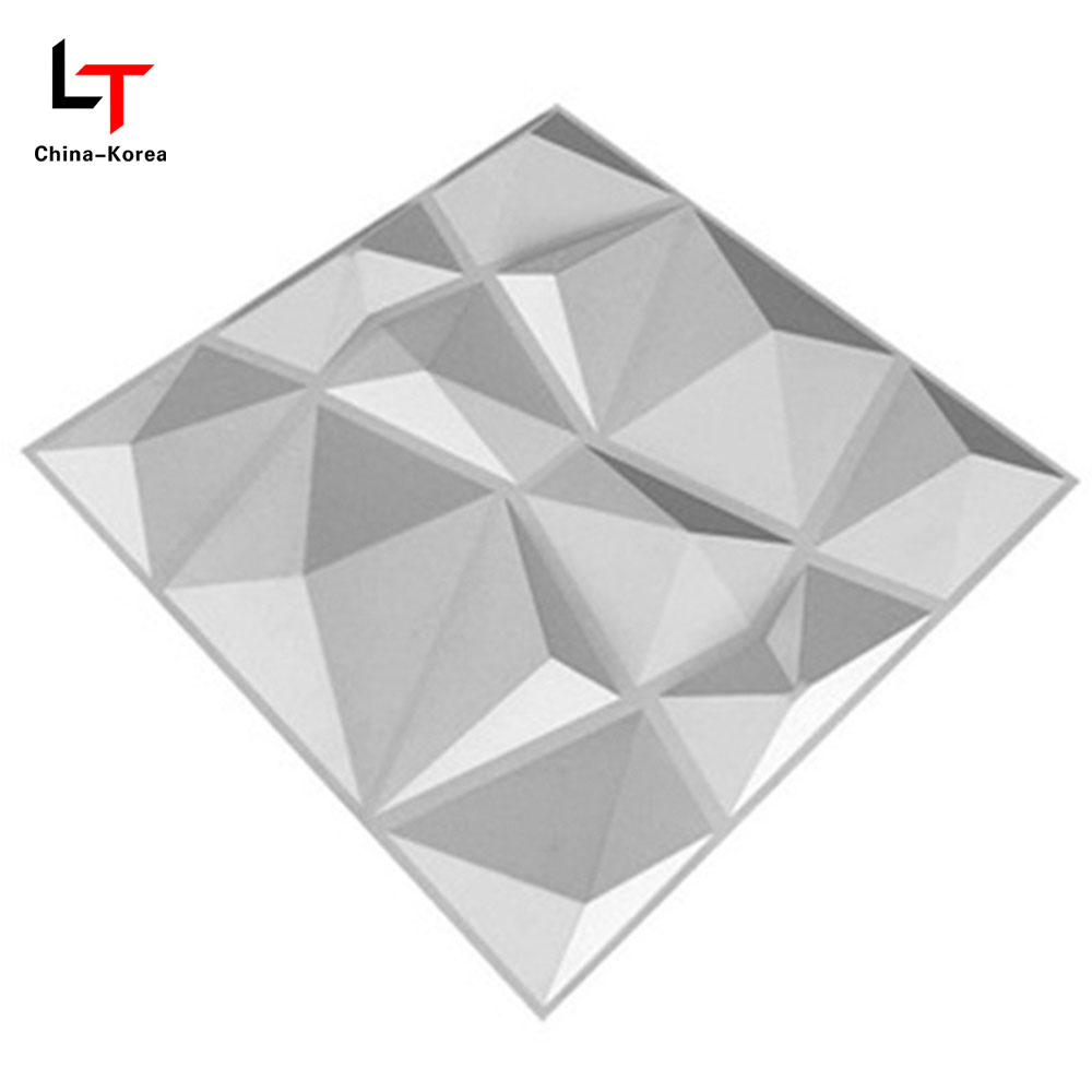 Modernong 3D PVC Wall Panel/Sticker Interior Waterproof Matt Black Diamond Shape para sa Living Room Bedroom Wall Decor Waterproof