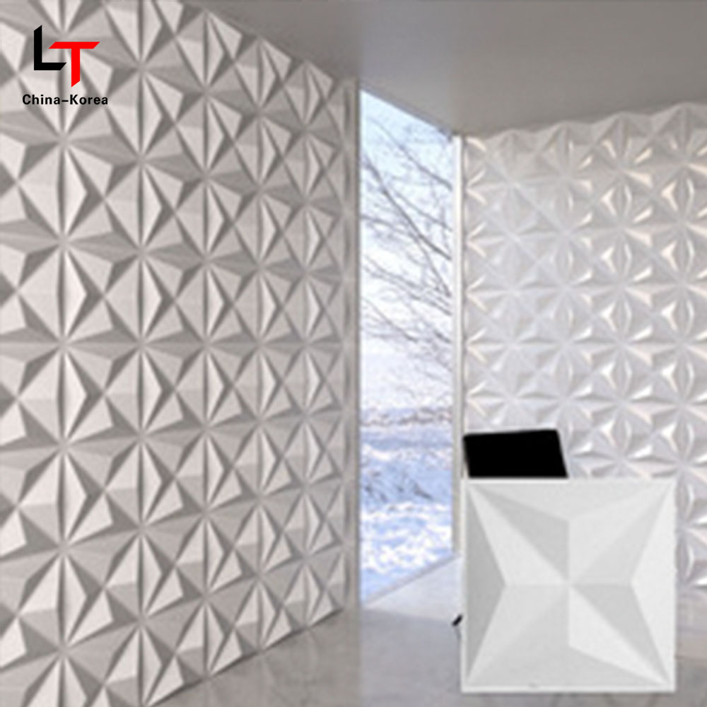 Modernong 3D PVC Wall Panel/Sticker Interior Waterproof Matt Black Diamond Shape para sa Living Room Bedroom Wall Decor Waterproof
