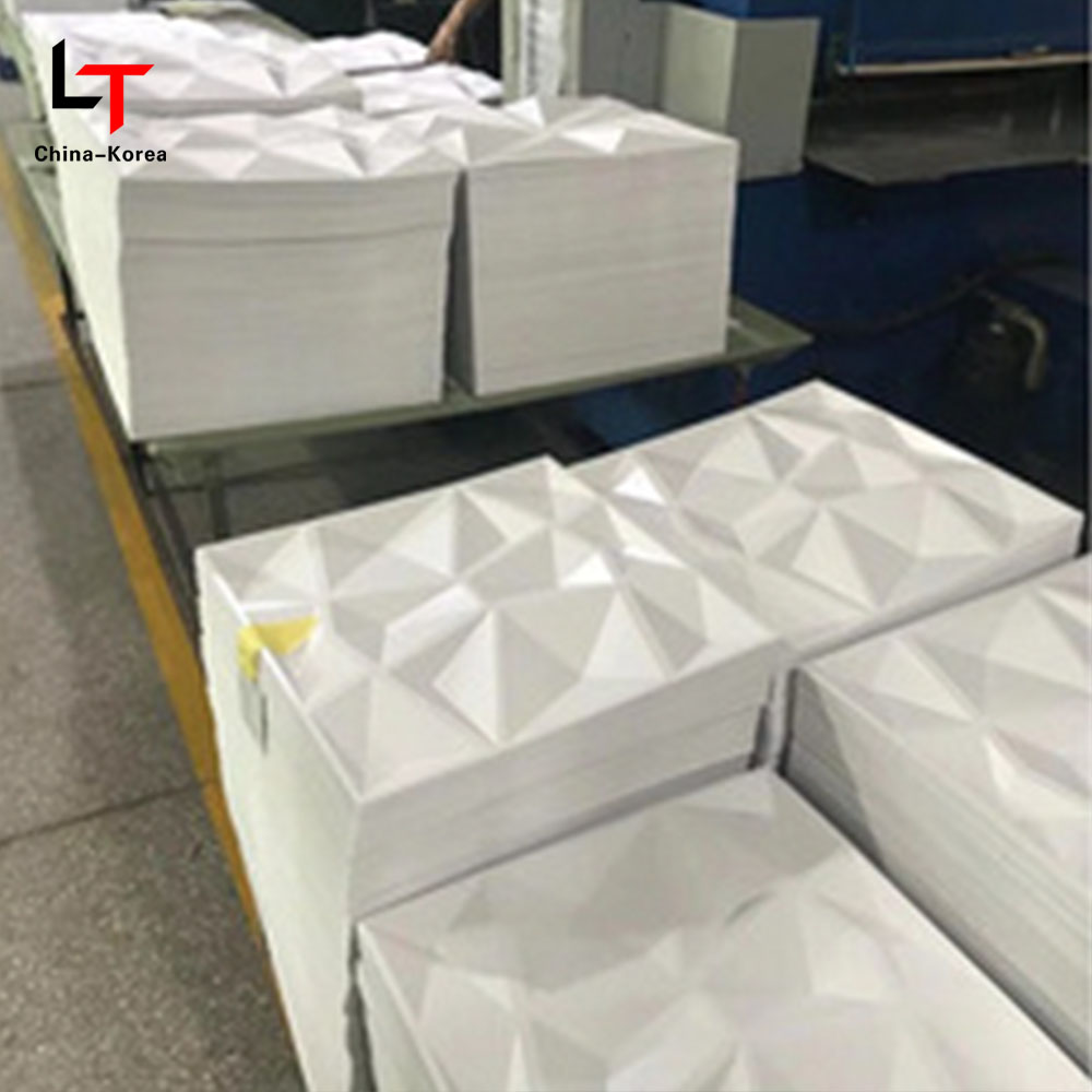 Modernong 3D PVC Wall Panel/Sticker Interior Waterproof Matt Black Diamond Shape para sa Living Room Bedroom Wall Decor Waterproof