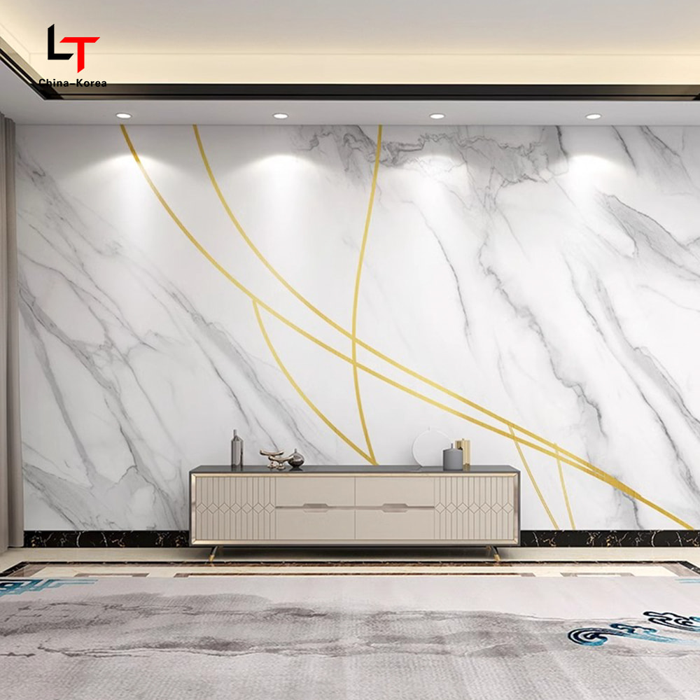 1220×2440mm PVC Carbon Crystal Panel Waterproof Fireproof Decorative Wall Cladding para sa Indoor Outdoor na may UV Coating