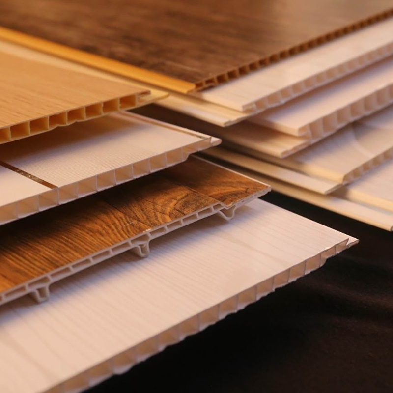 Eco-Friendly Bamboo Wood Fiber Integrated Wall Panel 600x9mm PVC WPC Durable Versatile Modern Interior Design Madaling Pag-install