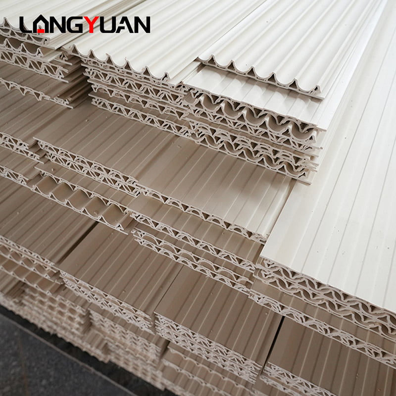 Dekorasyon na Natural na Kahoy at Composite Plastic Wpc Pvc Interior Cladding Fluted Wall Panels Boards para sa Indoor