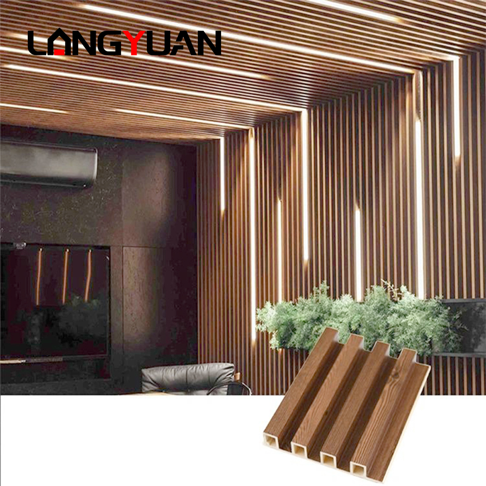 Panloob na WPC Wall Panel Wood Plastic Composite Wall board Cladding Waterproof Soundproof at Fireproof para sa Gym Application Home Interior Dekorasyon