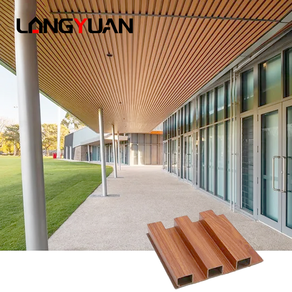 Panloob na WPC Wall Panel Wood Plastic Composite Wall board Cladding Waterproof Soundproof at Fireproof para sa Gym Application Home Interior Dekorasyon