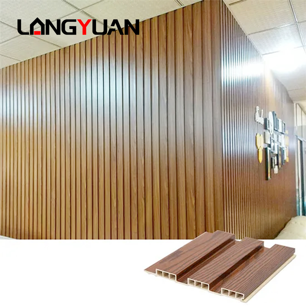 Panloob na WPC Wall Panel Wood Plastic Composite Wall board Cladding Waterproof Soundproof at Fireproof para sa Gym Application Home Interior Dekorasyon