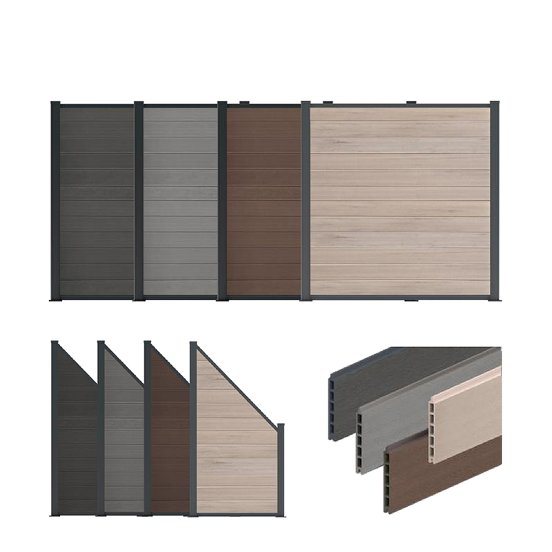 Wood Plastic Composite Wpc Fence Home Garden Courtyard Fence Panels Mas Mahusay Kaysa Vinyl Pvc Fence Waterproof Outdoor Privacy Board Hdpe