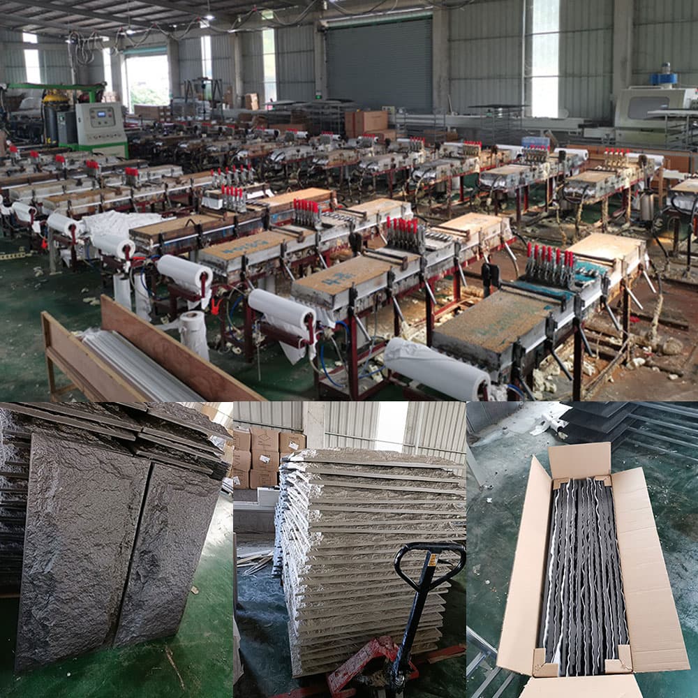 60*30cm Dekorasyon na Veneer Sheet Dekorasyon Faux Polyurethane Pu Stone Wall Panel Artipisyal na Stonee para sa Bahay