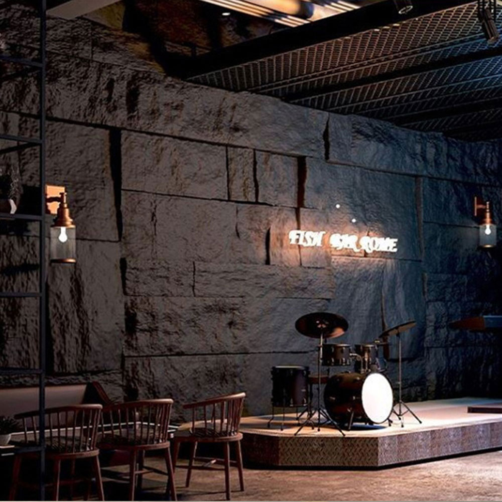 60*30cm Dekorasyon na Veneer Sheet Dekorasyon Faux Polyurethane Pu Stone Wall Panel Artipisyal na Stonee para sa Bahay