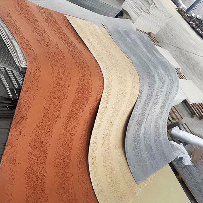 Makabagong Disenyo Hindi Masusunog Magaan na Mga Panel sa Pader Bagong Materyal na Malambot na Bato Cladding Flexible MCM Tile Linear Stone Wall Covering