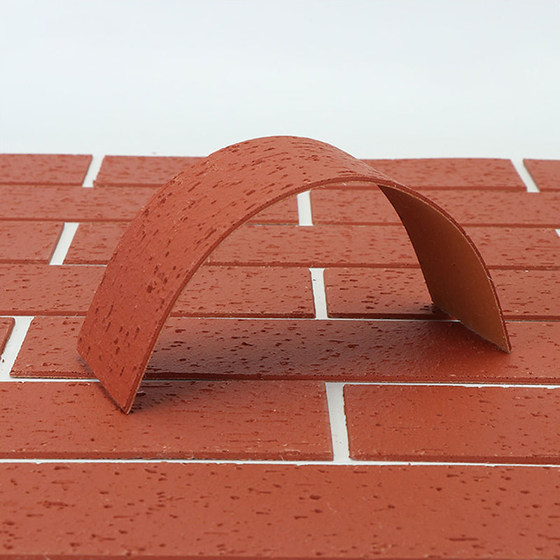 Makabagong Disenyo Hindi Masusunog Magaan na Mga Panel sa Pader Bagong Materyal na Malambot na Bato Cladding Flexible MCM Tile Linear Stone Wall Covering