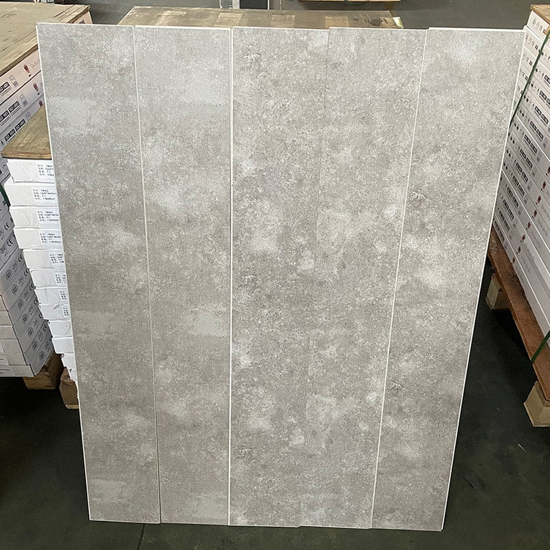 White at Black Marble Wooden Grain Rigid Core Interlock Click Lock Vinyl Plank Floor Piso PVC Interior Click Piso SPC Flooring