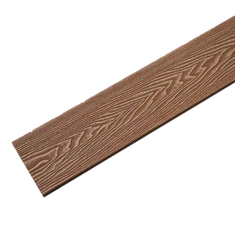 Interlock Wpc Outdoor Decking 3D Embossing Wood Grain Composite Decking Board Wood Plastic Texture Flooring